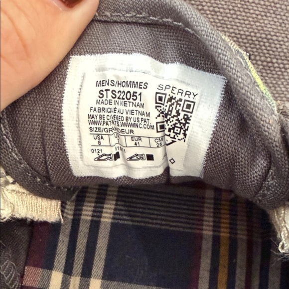 Sperry Men's Charcoal Boat Shoes - Picture 2 of 4